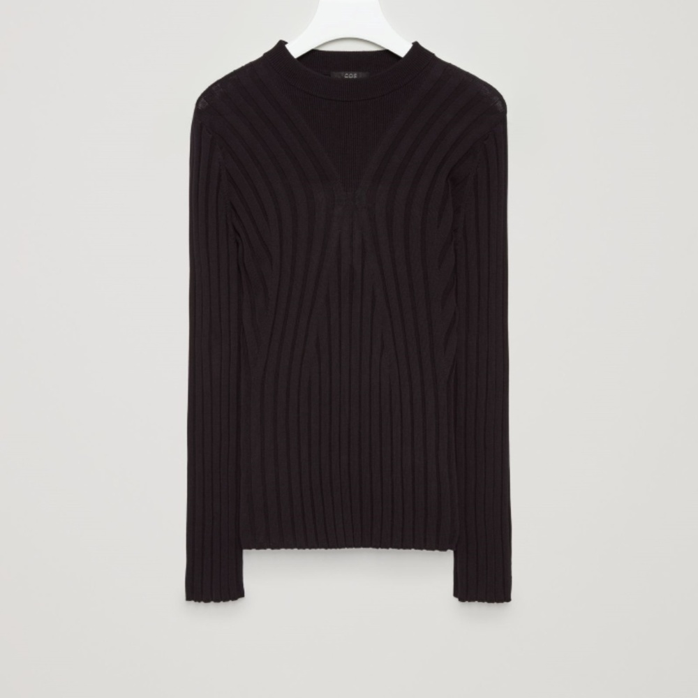 COS Contrast Rib Sweater - Picture 2 of 5
